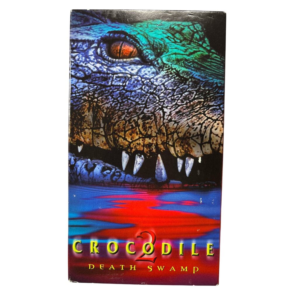 Crocodile 2: Death Swamp Horror VHS Tape 2002 y2k goth creature Lionsgate